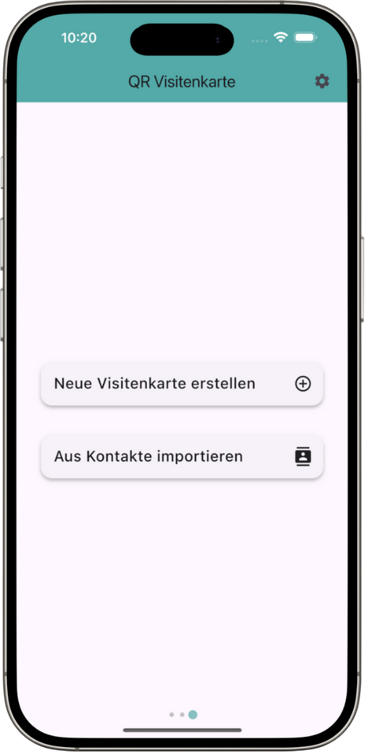 Visitenkarte erstellen